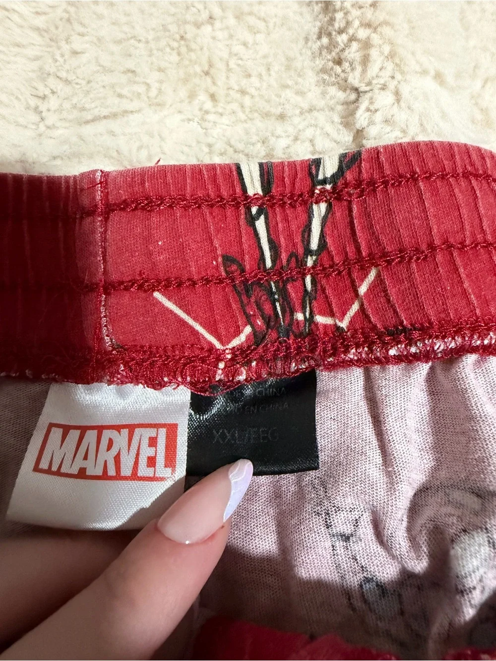 Marvel Red Spider-Man Print Jogger Pants